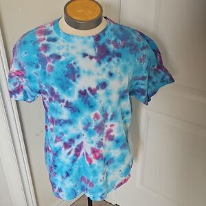 Gildan Tie-Dye Shirt in Blue and Purple
